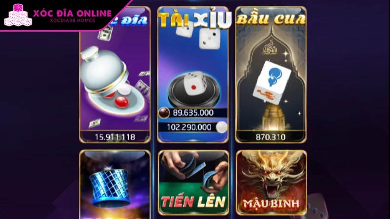 Giới thiệu nhanh về xóc đĩa Tipclub