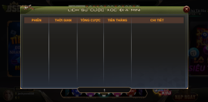 Hình ảnh cập nhật lịch sử cược khi chơi xóc đĩa MINI B52 CLUB